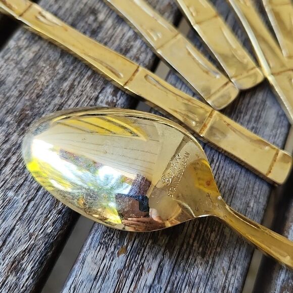 Bamboo Gold Stainless Japan Spoons set of 9 - Picture 12 of 12
